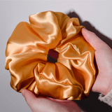 Orange Jumbo Scrunchie – 100% Pure Mulberry Silk, Perfect for All Hair Types - NOCHKA