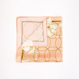 Orchid Peach Mulbery Silk Square Scarf - NOCHKA