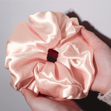 Pale Blush Jumbo Scrunchie – 100% Pure Mulberry Silk, Perfect for All Hair Types - NOCHKA