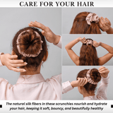 Pale Blush Regular Scrunchie – 100% Pure Mulberry Silk, Perfect for All Hair Types - NOCHKA
