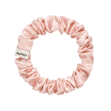 Pale Blush Ultra Skinny Scrunchie – 100% Pure Mulberry Silk, Perfect for All Hair Types - NOCHKA