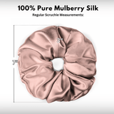 Pale Mauve Jumbo Scrunchie – 100% Pure Mulberry Silk, Perfect for All Hair Types - NOCHKA