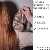 Pale Mauve Jumbo Scrunchie – 100% Pure Mulberry Silk, Perfect for All Hair Types - NOCHKA