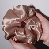 Pale Mauve Jumbo Scrunchie – 100% Pure Mulberry Silk, Perfect for All Hair Types - NOCHKA