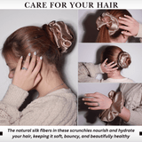 Pale Mauve Jumbo Scrunchie – 100% Pure Mulberry Silk, Perfect for All Hair Types - NOCHKA