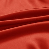 Paprika Color 100% Pure Mulberry Silk Fabric 19mm 44" Width Pre - Cut Silk Fabric - NOCHKA