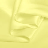 Pastel Yellow 100% Pure Mulberry Silk Fabric 19mm 44" Width Pre - Cut Silk Fabric - NOCHKA