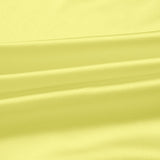 Pastel Yellow 100% Pure Mulberry Silk Fabric 19mm 44" Width Pre - Cut Silk Fabric - NOCHKA