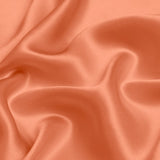 Peach 100% Pure Mulberry Silk Fabric 19mm 44" Width Pre - Cut Silk Fabric - NOCHKA