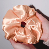 Peach Jumbo Scrunchie – 100% Pure Mulberry Silk, Perfect for All Hair Types - NOCHKA
