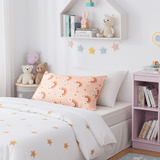 Peach Rainbows 100% Pure Mulberry Silk Kids Pillowcase - Envelope - NOCHKA