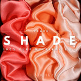 Peach Shades of 3 Regular Mulberry Silk Scrunchies | 100% Silk - NOCHKA