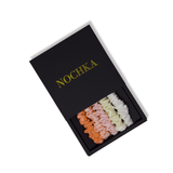 Peach Shades Ultra - Skinny Silk Scrunchies (Set of 5) - NOCHKA