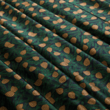 Pine Print 100% Pure Mulberry Silk Fabric 19mm 54" Width Pre - Cut Silk Fabric - NOCHKA