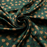 Pine Print 100% Pure Mulberry Silk Fabric 19mm 54" Width Pre - Cut Silk Fabric - NOCHKA