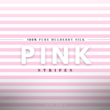 Pink Striped 100% Pure Mulberry Silk Pillowcase - Envelope - NOCHKA