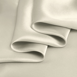Platinum Silver 100% Pure Mulberry Silk Fabric 19mm Cut - to - Size Silk Fabric - NOCHKA