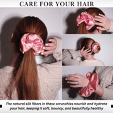 Punch Jumbo Scrunchie – 100% Pure Mulberry Silk, Perfect for All Hair Types - NOCHKA