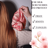 Punch Jumbo Scrunchie – 100% Pure Mulberry Silk, Perfect for All Hair Types - NOCHKA
