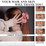 Punch Jumbo Scrunchie – 100% Pure Mulberry Silk, Perfect for All Hair Types - NOCHKA