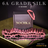 Punch Mulberry Silk Headband with Ultra Thin Scrunchie - NOCHKA