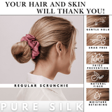 Punch Regular Scrunchie – 100% Pure Mulberry Silk, Perfect for All Hair Types - NOCHKA