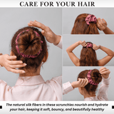 Punch Regular Scrunchie – 100% Pure Mulberry Silk, Perfect for All Hair Types - NOCHKA