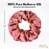 Punch Skinny Scrunchie – 100% Pure Mulberry Silk, Perfect for All Hair Types - NOCHKA