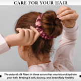Punch Skinny Scrunchie – 100% Pure Mulberry Silk, Perfect for All Hair Types - NOCHKA