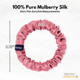 Punch Ultra Skinny Scrunchie – 100% Pure Mulberry Silk, Perfect for All Hair Types - NOCHKA