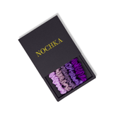Purple Shades Ultra - Skinny Silk Scrunchies (Set of 5) - NOCHKA