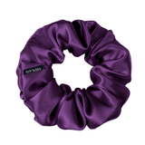 Purple Skinny Scrunchie – 100% Pure Mulberry Silk, Perfect for All Hair Types - NOCHKA