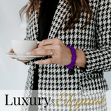 Purple Ultra - Skinny Silk Scrunchies (Set of 5) - NOCHKA