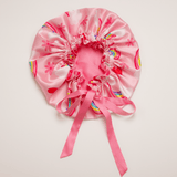 Rainbow Reversible Pure Silk Bonnet fo Kids - NOCHKA