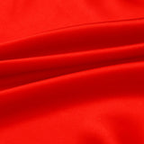 Red 100% Pure Mulberry Silk Fabric 19mm 44" Width Pre - Cut Silk Fabric - NOCHKA
