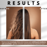 Red Skinny Scrunchie – 100% Pure Mulberry Silk, Perfect for All Hair Types - NOCHKA