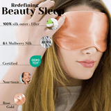 Rose Gold Pure Silk Sleep Mask Set - NOCHKA