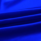 Royal Blue 100% Pure Mulberry Silk Fabric 19mm 44" Width Pre - Cut Silk Fabric - NOCHKA