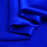 Royal Blue 100% Pure Mulberry Silk Fabric 19mm 44" Width Pre - Cut Silk Fabric - NOCHKA