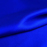 Royal Blue 100% Pure Mulberry Silk Fabric 19mm 44" Width Pre - Cut Silk Fabric - NOCHKA