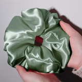 Seagrass Jumbo Scrunchie – 100% Pure Mulberry Silk, Perfect for All Hair Types - NOCHKA
