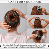 Seagrass Regular Scrunchie – 100% Pure Mulberry Silk, Perfect for All Hair Types - NOCHKA
