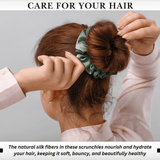Seagrass Skinny Scrunchie – 100% Pure Mulberry Silk, Perfect for All Hair Types - NOCHKA