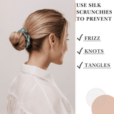 Seagrass Skinny Scrunchie – 100% Pure Mulberry Silk, Perfect for All Hair Types - NOCHKA