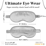 Silver Pure Silk Sleep Mask - NOCHKA