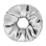 Silver Regular Scrunchie – 100% Pure Mulberry Silk, Perfect for All Hair Types - NOCHKA