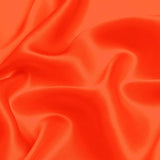 Spicy Orange 100% Pure Mulberry Silk Fabric 19mm 44" Width Pre - Cut Silk Fabric - NOCHKA