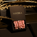 Strawberry Print Ultra - Skinny Silk Scrunchies (Set of 5) - NOCHKA