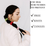 Strawberry Shade Ultra - Skinny Silk Scrunchies (Set of 5) - NOCHKA