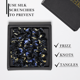 Sun and Moon Ultra - Skinny Silk Scrunchies (Set of 5) - NOCHKA